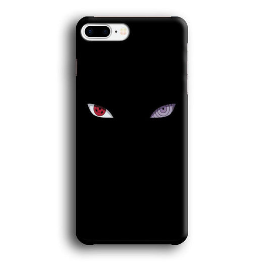 Naruto - Sharingan Rinnegan iPhone 8 Plus Case-Plastic / Full Wrap (3D Case)-Xtracase