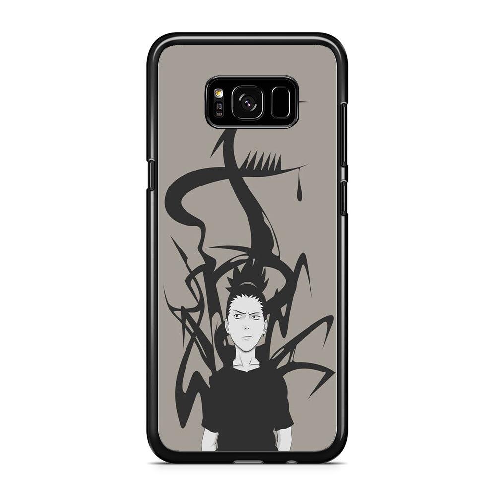 Naruto - Shikamaru Samsung Galaxy S8 Plus Case-Rubber / Black (2D Case)-Xtracase