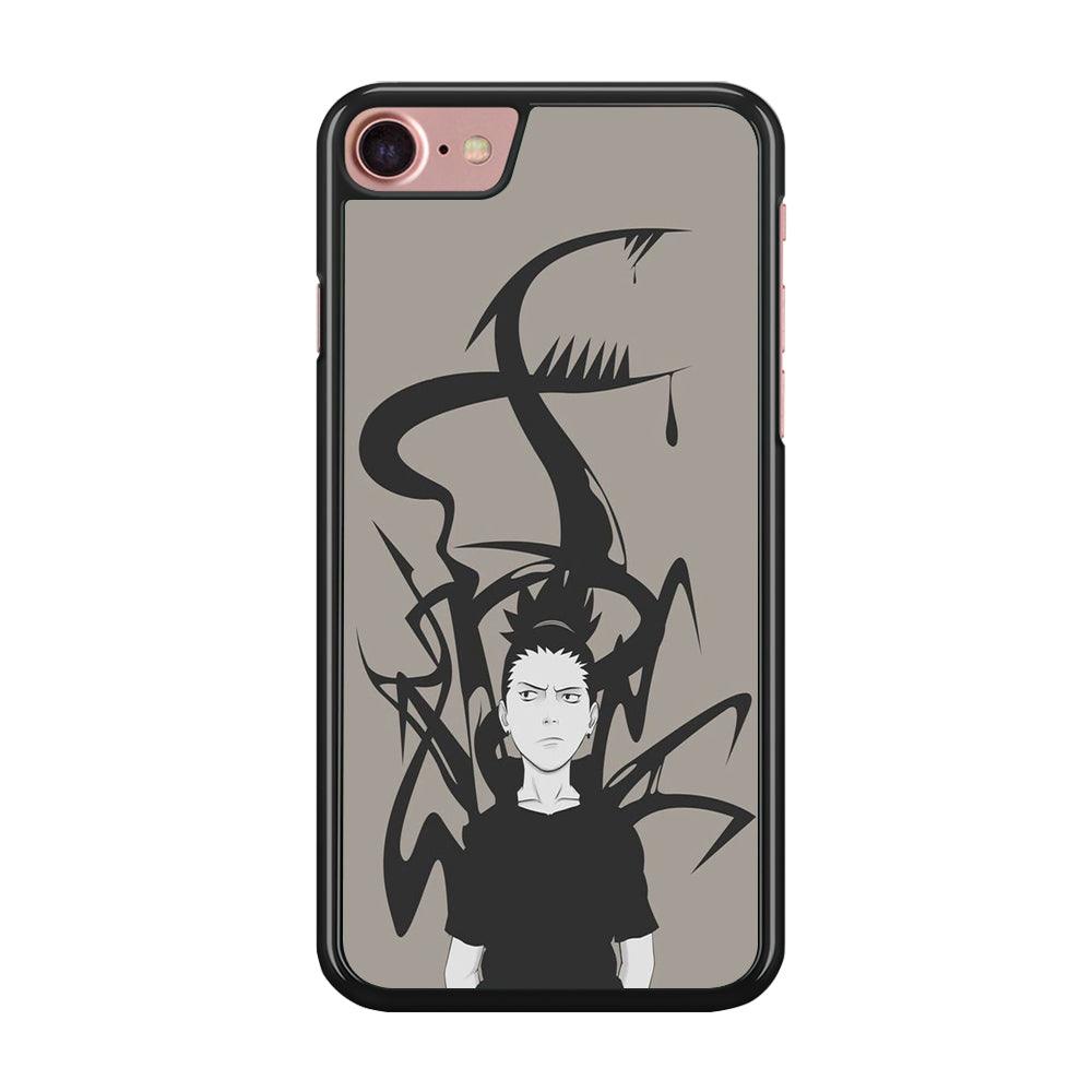 Naruto - Shikamaru iPhone 8 Case-Rubber / Black (2D Case)-Xtracase