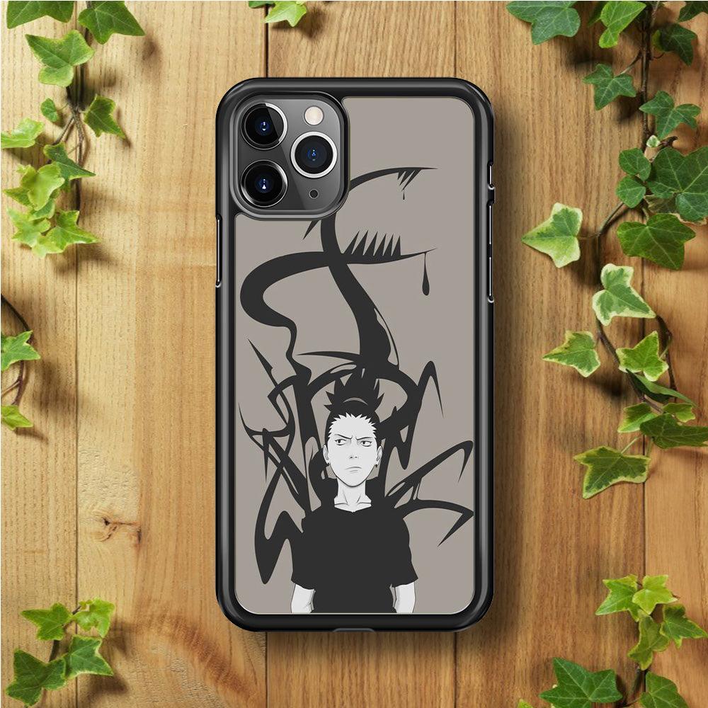 Naruto - Shikamaru iPhone 11 Pro Max Case-Rubber / Black (2D Case)-Xtracase