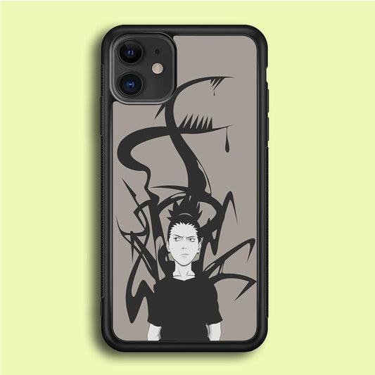 Naruto - Shikamaru iPhone 12 Case-Rubber / Black (2D Case)-Xtracase