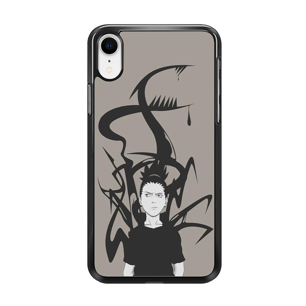 Naruto - Shikamaru iPhone XR Case-Rubber / Black (2D Case)-Xtracase