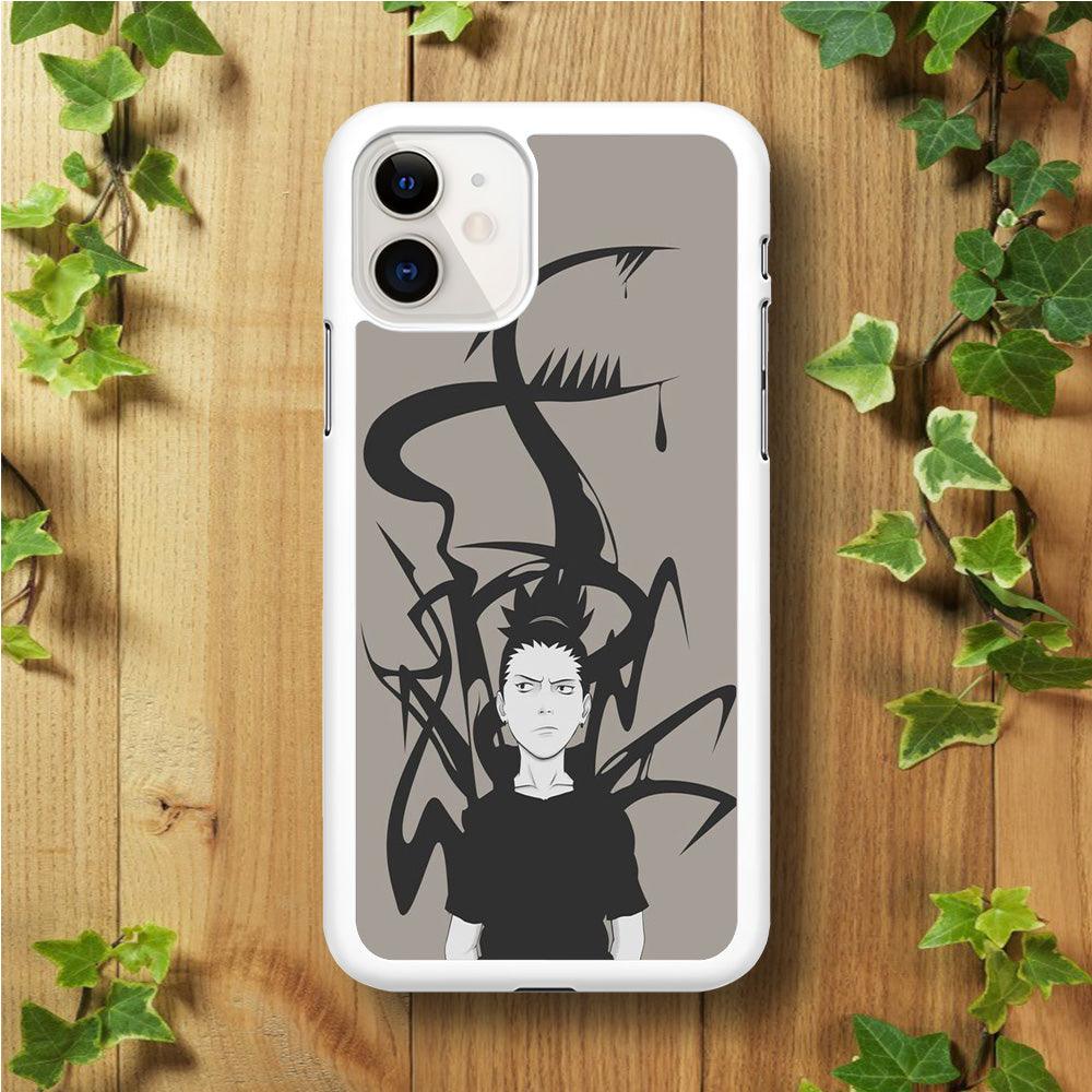 Naruto - Shikamaru iPhone 11 Case-Rubber / White (2D Case)-Xtracase