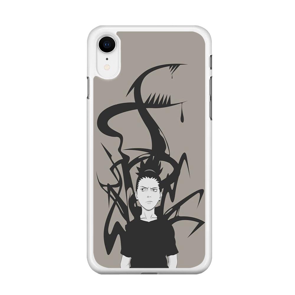 Naruto - Shikamaru iPhone XR Case-Rubber / White (2D Case)-Xtracase