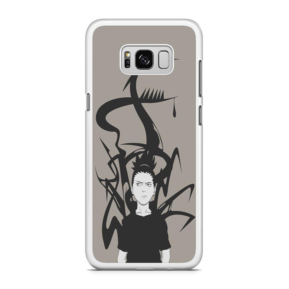 Naruto - Shikamaru Samsung Galaxy S8 Plus Case-Rubber / White (2D Case)-Xtracase