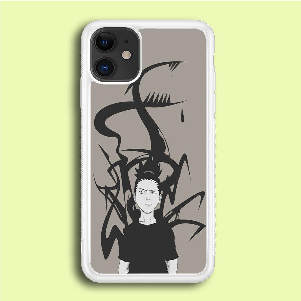 Naruto - Shikamaru iPhone 12 Case-Rubber / White (2D Case)-Xtracase
