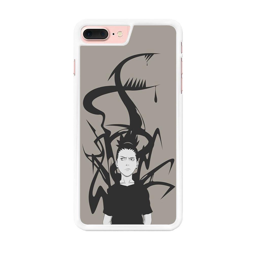 Naruto - Shikamaru iPhone 7 Plus Case-Rubber / White (2D Case)-Xtracase