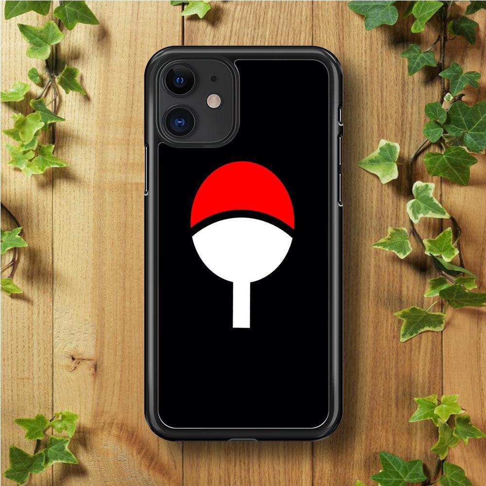 Naruto - Uchiha Clan iPhone 11 Case-Rubber / Black (2D Case)-Xtracase