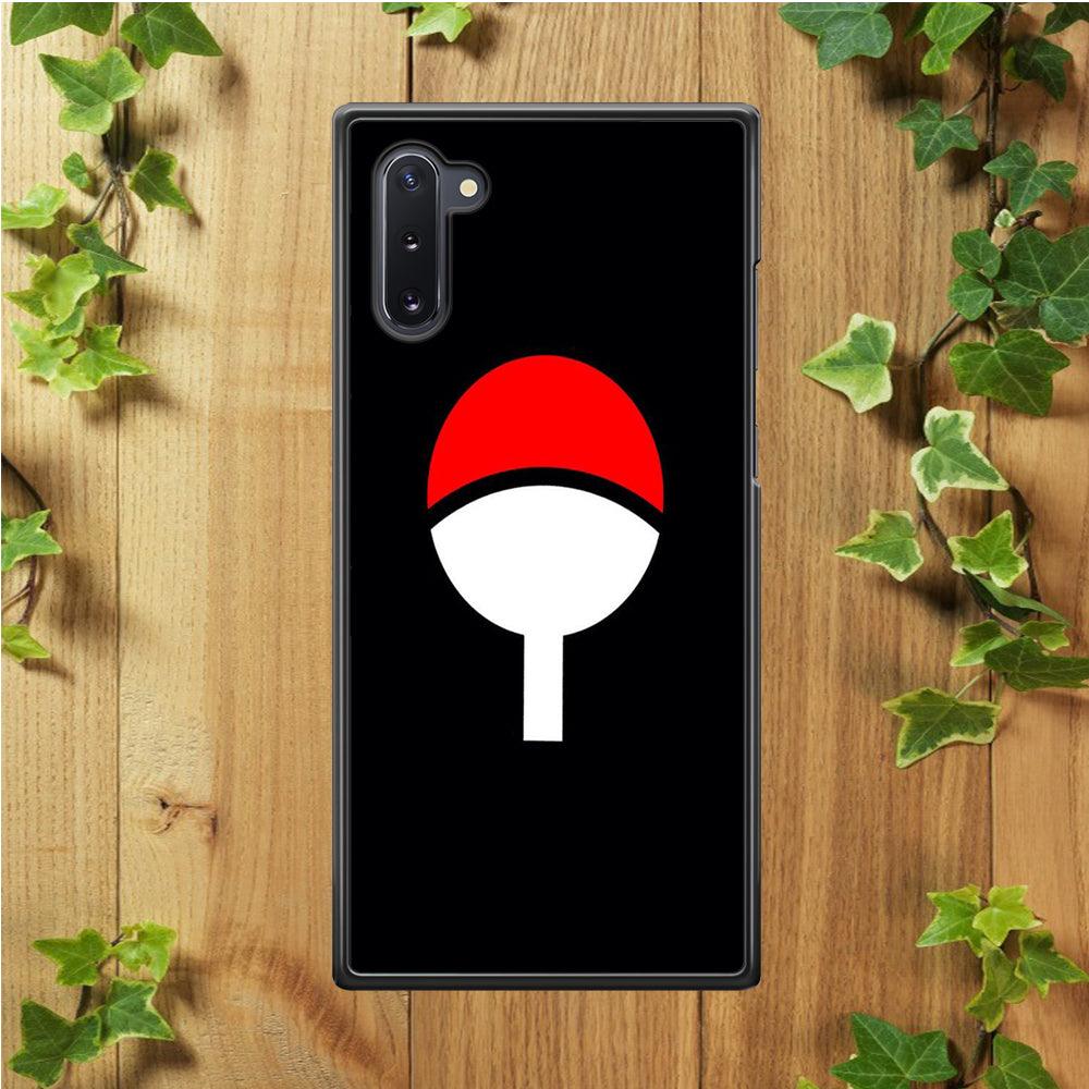 Naruto - Uchiha Clan Samsung Galaxy Note 10 Case-Rubber / White (2D Case)-Xtracase
