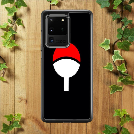 Naruto - Uchiha Clan Samsung Galaxy S20 Ultra Case-Rubber / White (2D Case)-Xtracase