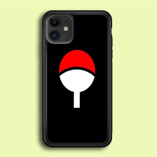 Naruto - Uchiha Clan iPhone 12 Mini Case-Rubber / Black (2D Case)-Xtracase