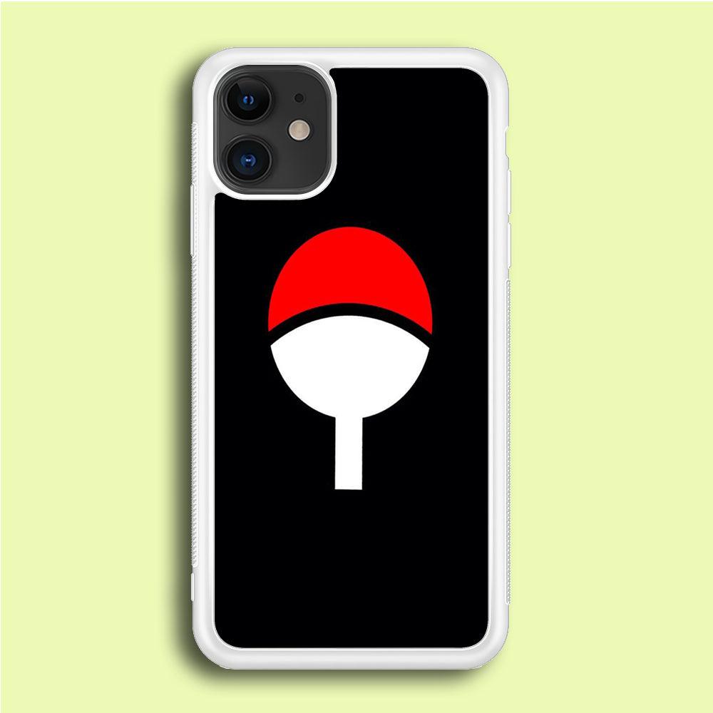 Naruto - Uchiha Clan iPhone 12 Mini Case-Rubber / White (2D Case)-Xtracase