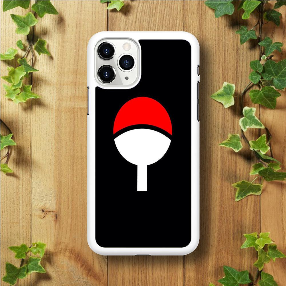 Naruto - Uchiha Clan iPhone 11 Pro Max Case-Rubber / White (2D Case)-Xtracase