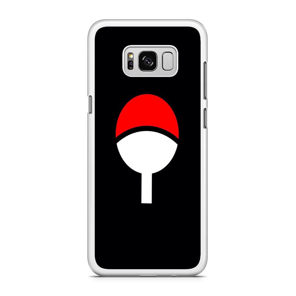 Naruto - Uchiha Clan Samsung Galaxy S8 Plus Case-Rubber / White (2D Case)-Xtracase