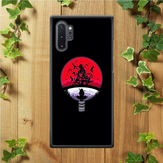 Naruto - Uchiha Itachi Symbol Samsung Galaxy Note 10 Plus Case-Plastic / Full Wrap (3D Case)-Xtracase