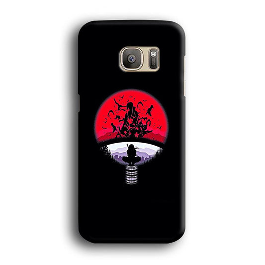 Naruto - Uchiha Itachi Symbol Samsung Galaxy S7 Case-Plastic / Full Wrap (3D Case)-Xtracase