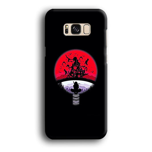 Naruto - Uchiha Itachi Symbol Samsung Galaxy S8 Plus Case-Plastic / Full Wrap (3D Case)-Xtracase