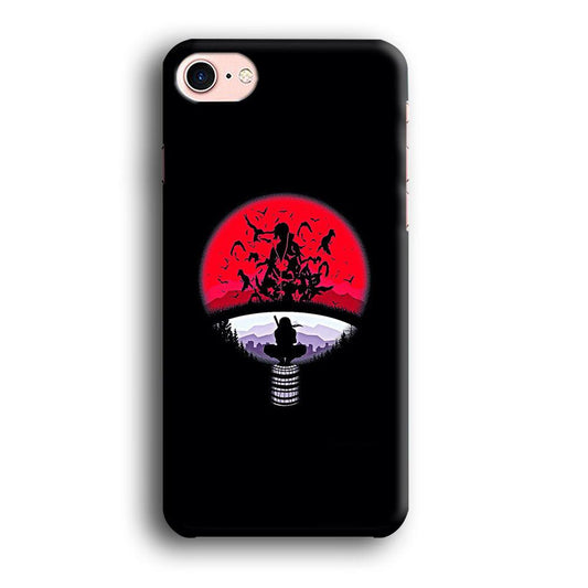 Naruto - Uchiha Itachi Symbol iPhone 8 Case-Plastic / Full Wrap (3D Case)-Xtracase