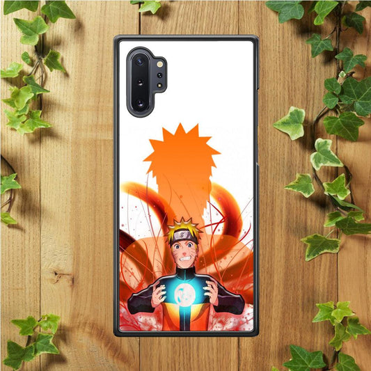 Naruto 002 Samsung Galaxy Note 10 Plus Case-Rubber / White (2D Case)-Xtracase