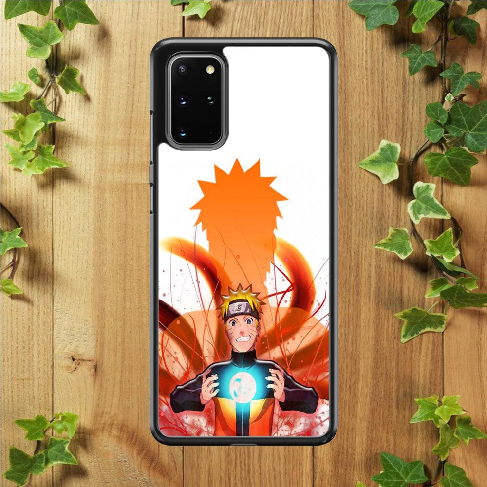 Naruto 002 Samsung Galaxy S20 Plus Case-Rubber / White (2D Case)-Xtracase