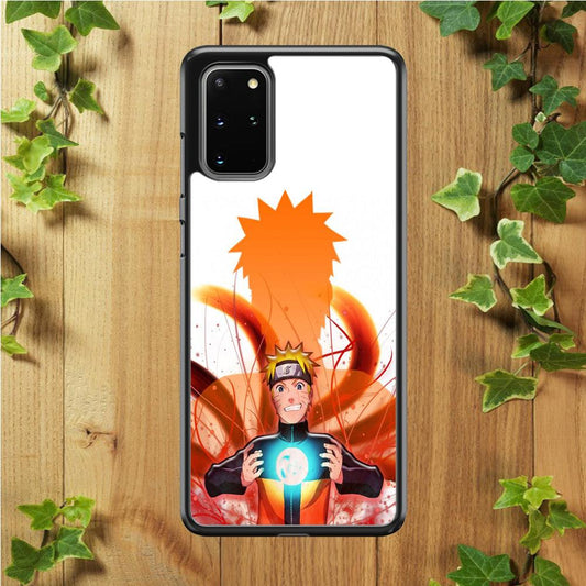 Naruto 002 Samsung Galaxy S20 Plus Case-Rubber / White (2D Case)-Xtracase
