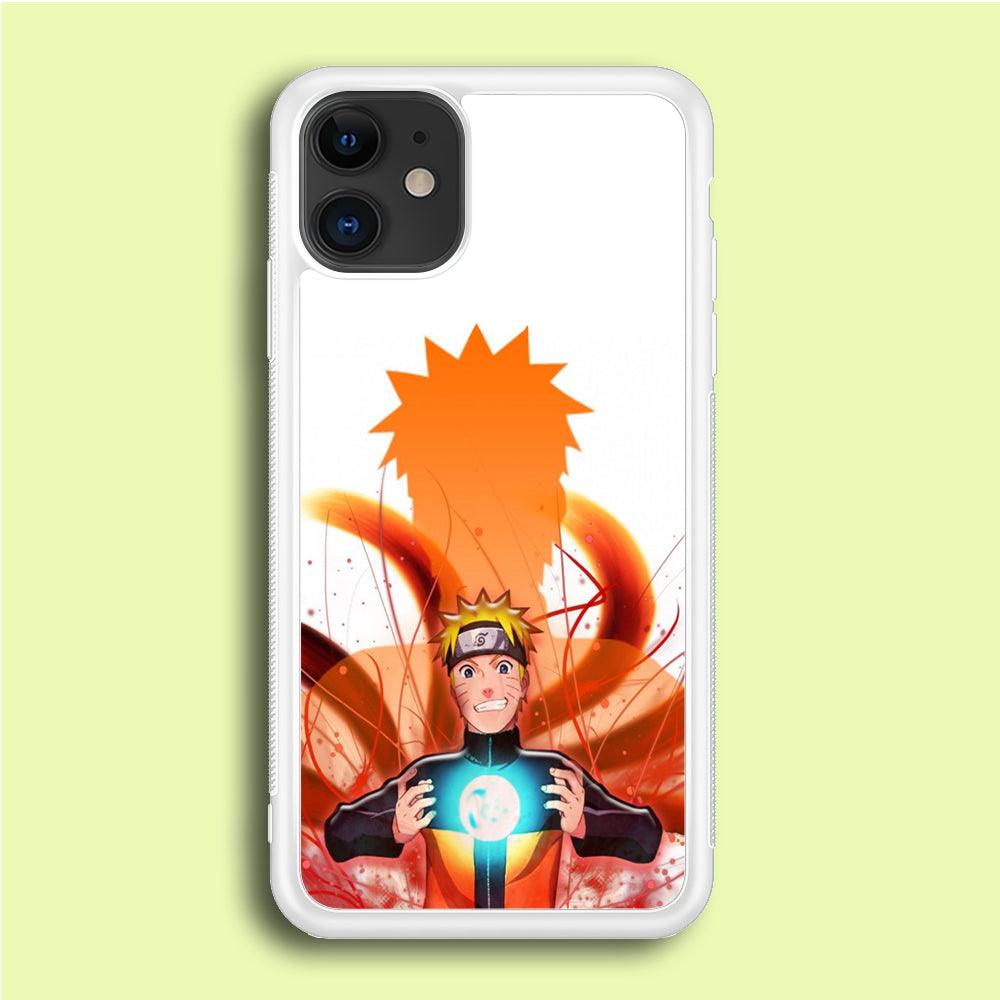 Naruto 002 iPhone 12 Mini Case-Rubber / White (2D Case)-Xtracase