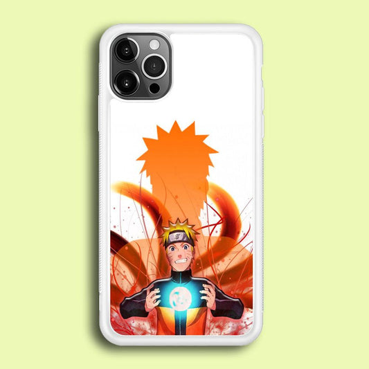 Naruto 002 iPhone 12 Pro Case-Rubber / White (2D Case)-Xtracase