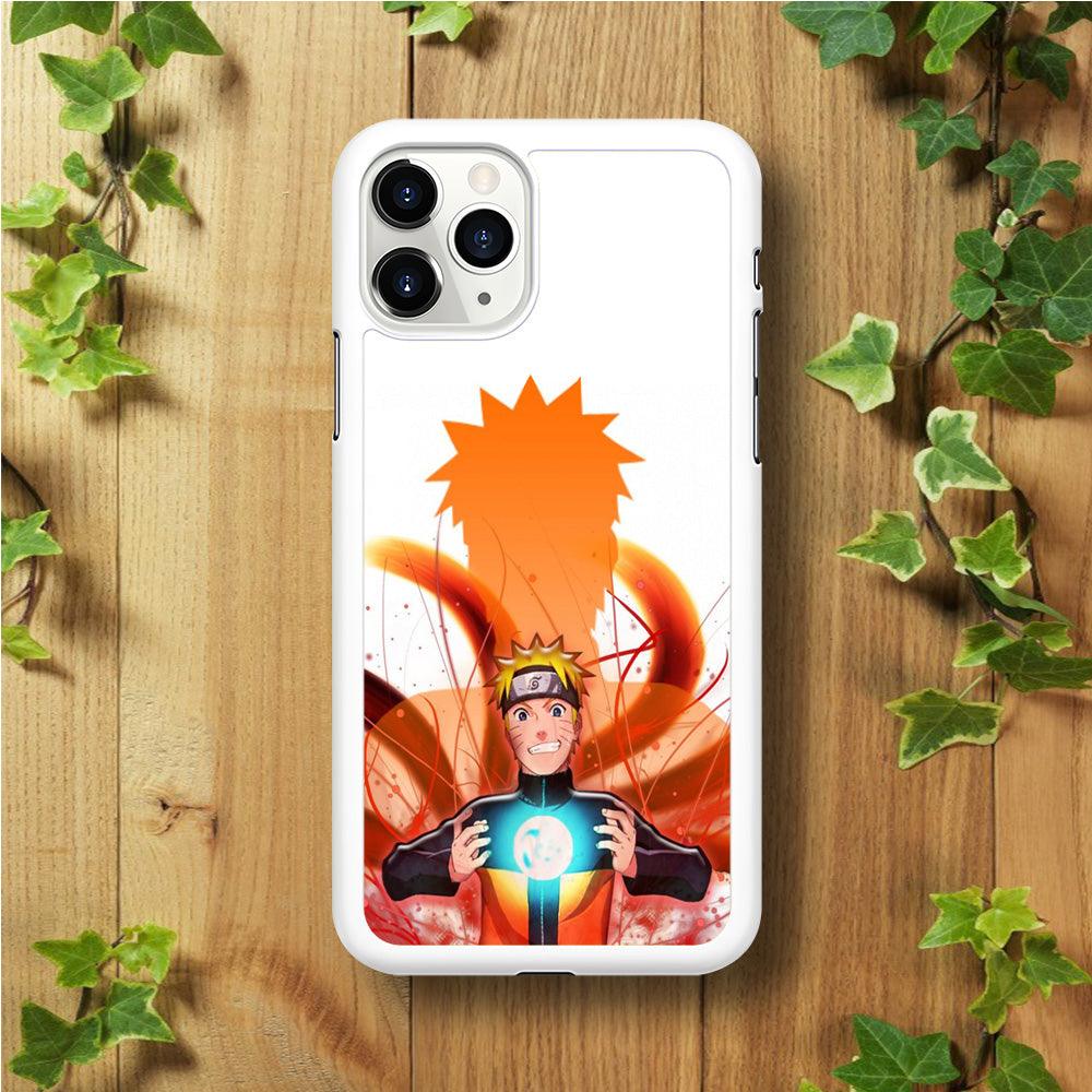 Naruto 002 iPhone 11 Pro Max Case-Rubber / White (2D Case)-Xtracase