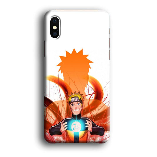 Naruto 002 iPhone X Case-Plastic / Full Wrap (3D Case)-Xtracase