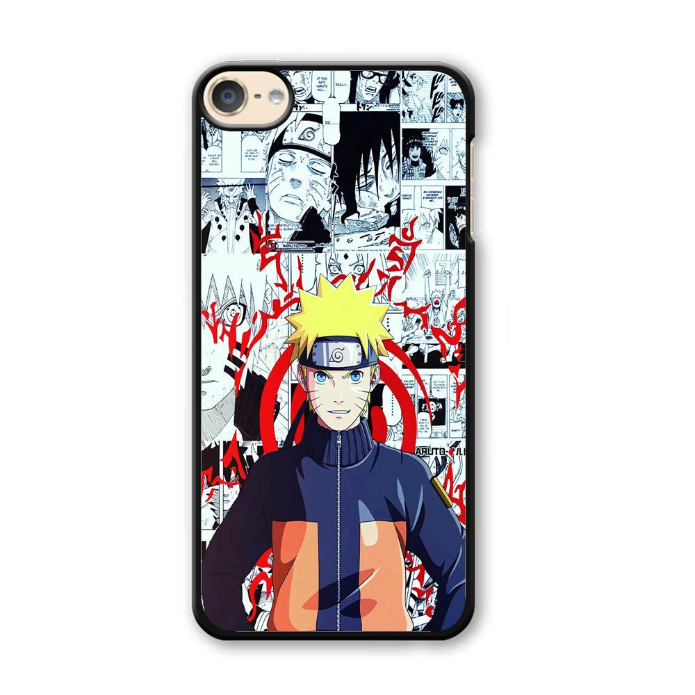 Naruto Comic Background iPod Touch 6 Case-Plastic / Full Wrap (3D Case)-Xtracase
