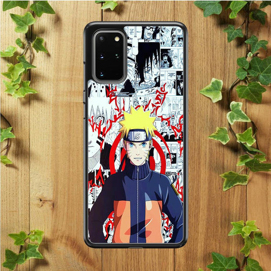 Naruto Comic Background Samsung Galaxy S20 Plus Case-Plastic / Full Wrap (3D Case)-Xtracase