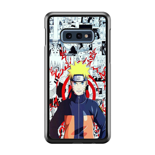 Naruto Comic Background Samsung Galaxy S10E Case-Plastic / Full Wrap (3D Case)-Xtracase