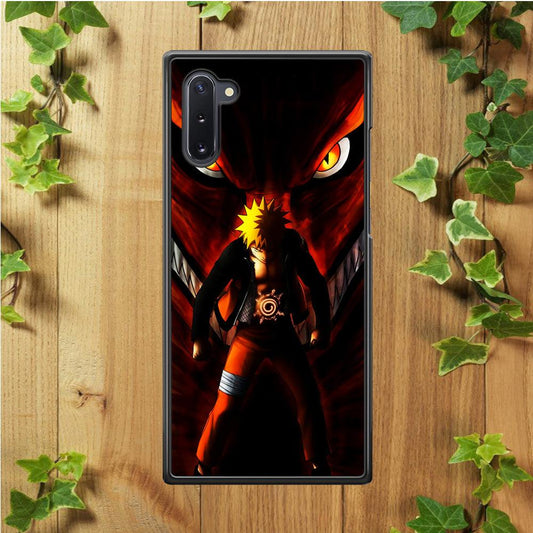 Naruto Kyuubi Mode Samsung Galaxy Note 10 Case-Rubber / White (2D Case)-Xtracase