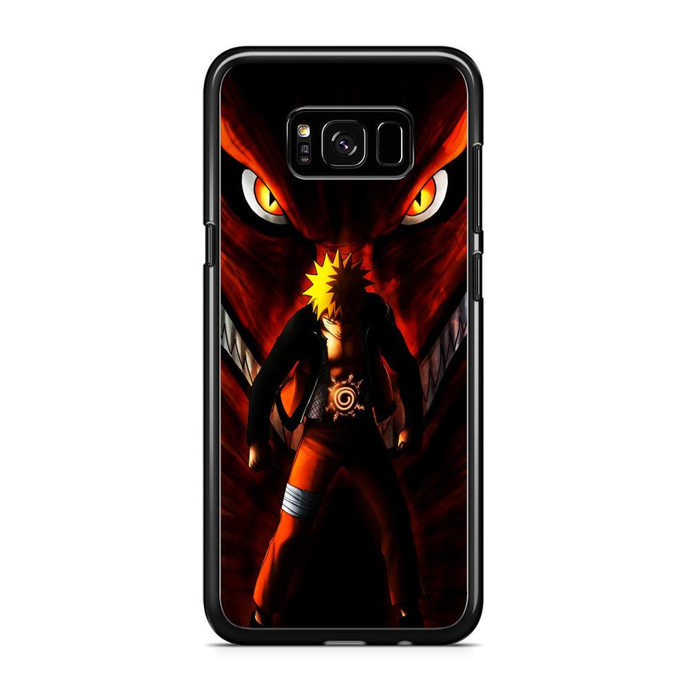 Naruto Kyuubi Mode Samsung Galaxy S8 Case-Rubber / Black (2D Case)-Xtracase