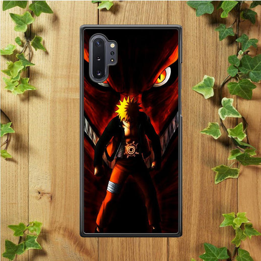Naruto Kyuubi Mode Samsung Galaxy Note 10 Plus Case-Rubber / White (2D Case)-Xtracase