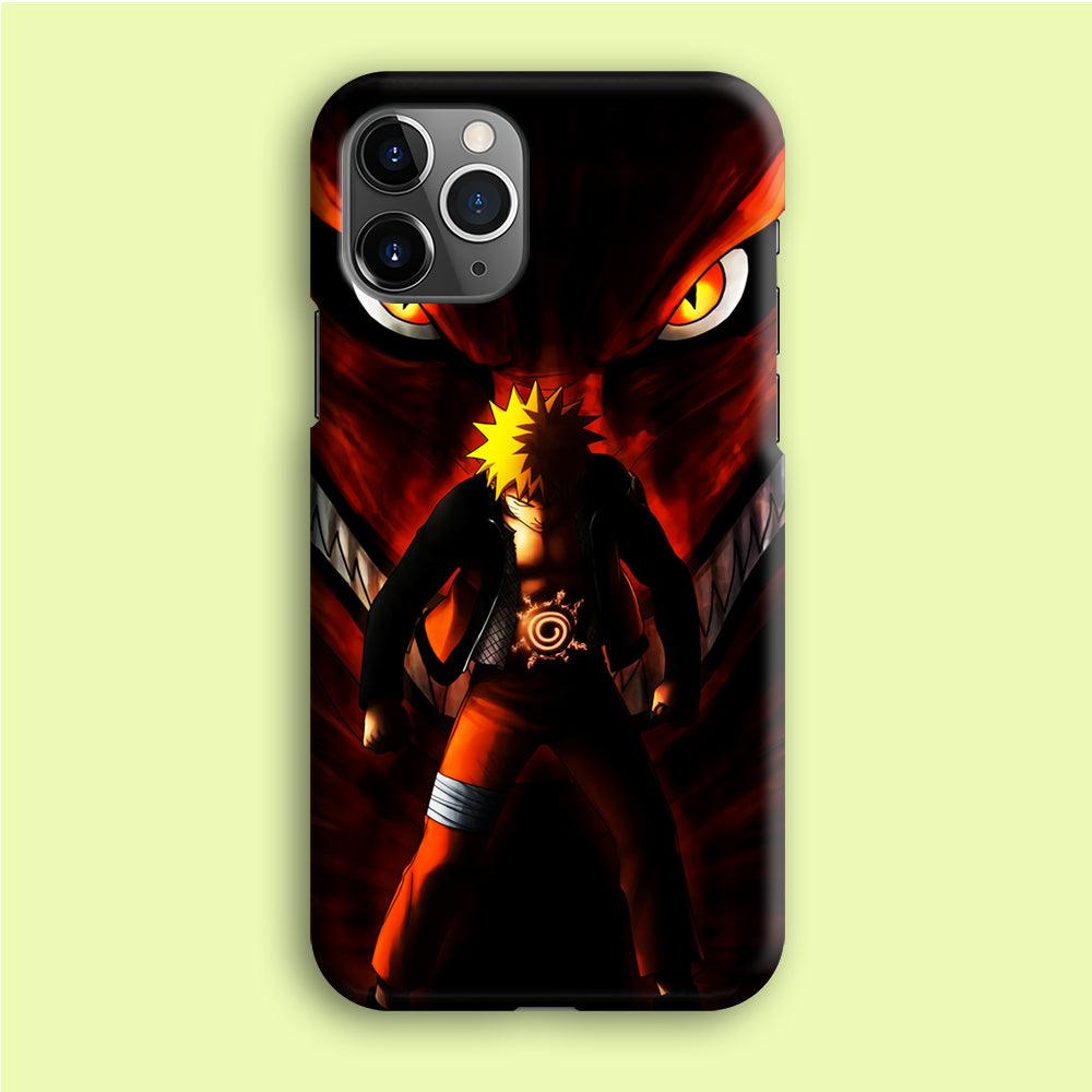 Naruto Kyuubi Mode iPhone 12 Pro Case-Plastic / Full Wrap (3D Case)-Xtracase