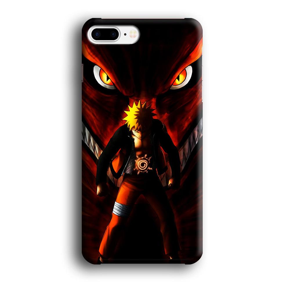 Naruto Kyuubi Mode iPhone 8 Plus Case-Plastic / Full Wrap (3D Case)-Xtracase