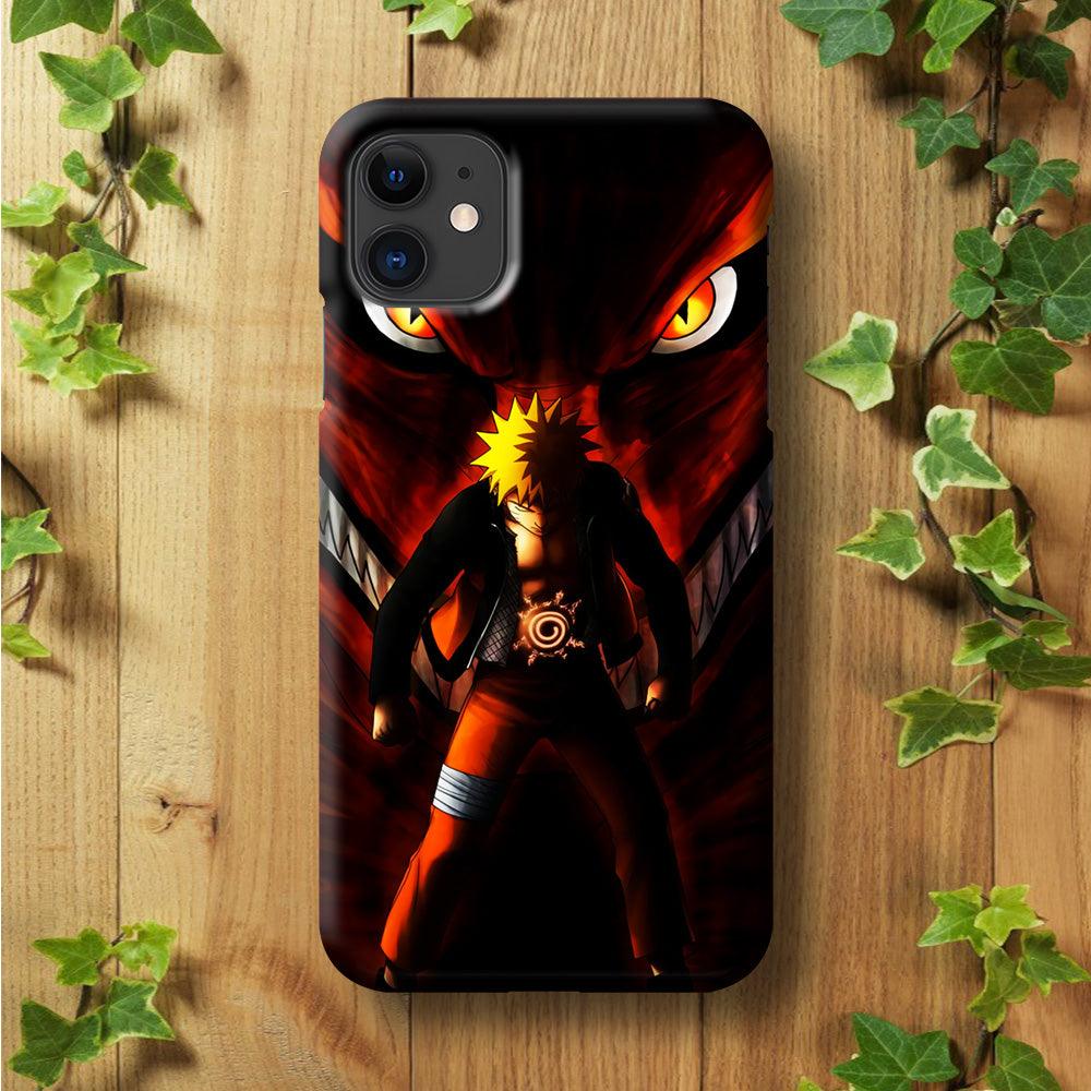 Naruto Kyuubi Mode iPhone 11 Case-Plastic / Full Wrap (3D Case)-Xtracase