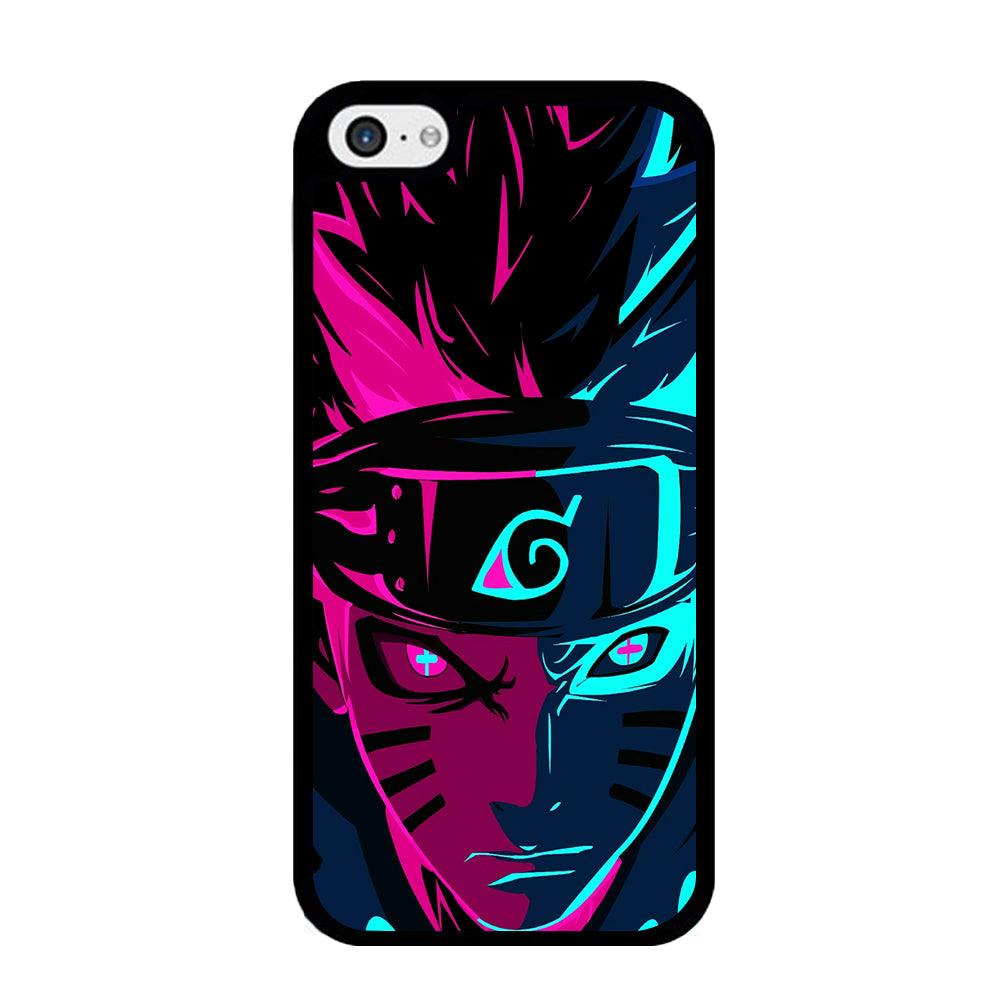 Naruto Purple Blue Art iPhone 5 | 5s Case-Rubber / Black (2D Case)-Xtracase