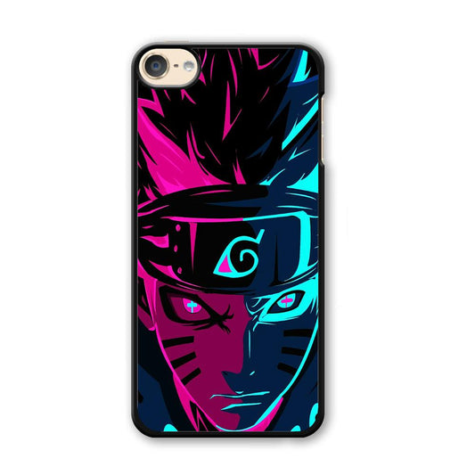 Naruto Purple Blue Art iPod Touch 6 Case-Plastic / White (2D Case)-Xtracase