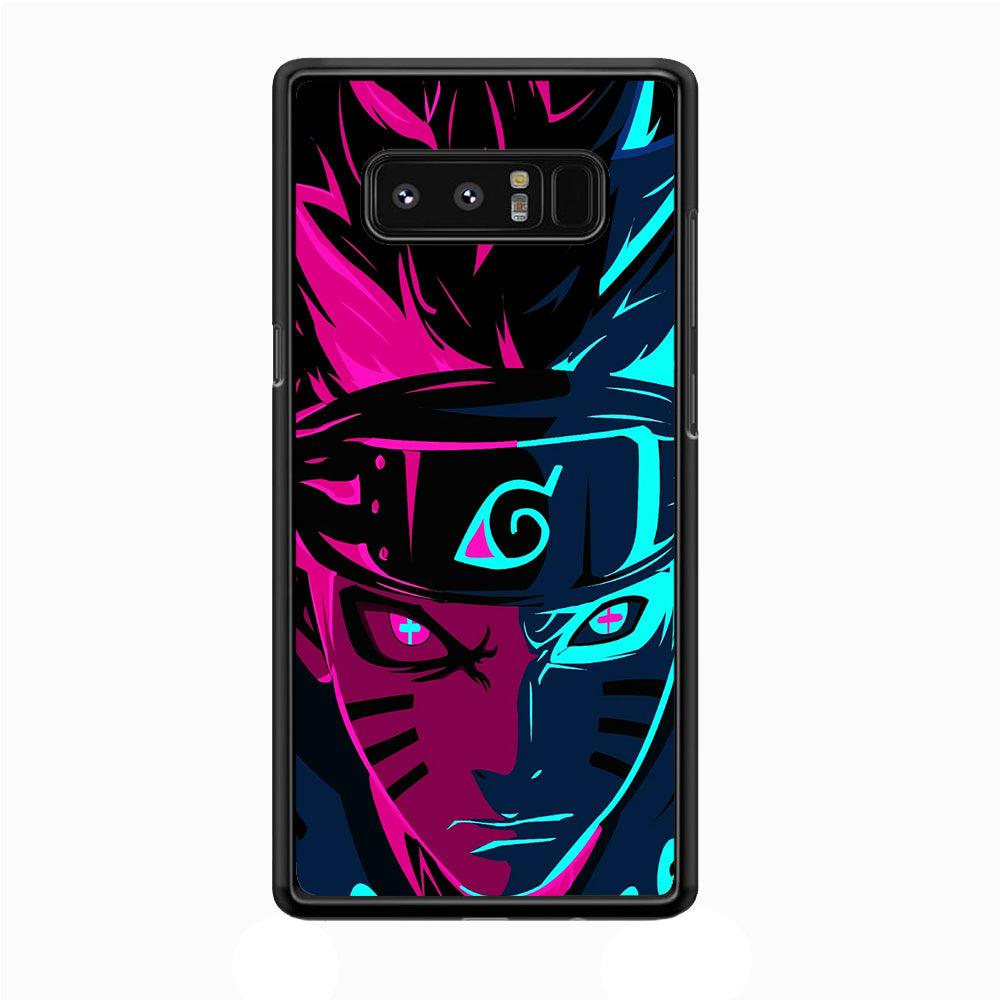 Naruto Purple Blue Art Samsung Galaxy Note 8 Case-Rubber / White (2D Case)-Xtracase