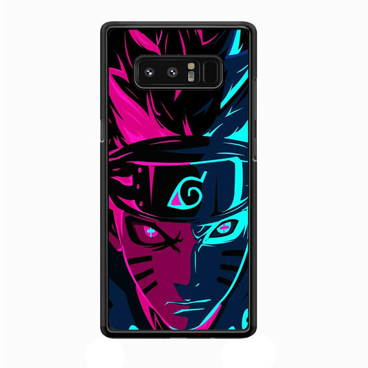 Naruto Purple Blue Art Samsung Galaxy Note 8 Case-Rubber / White (2D Case)-Xtracase