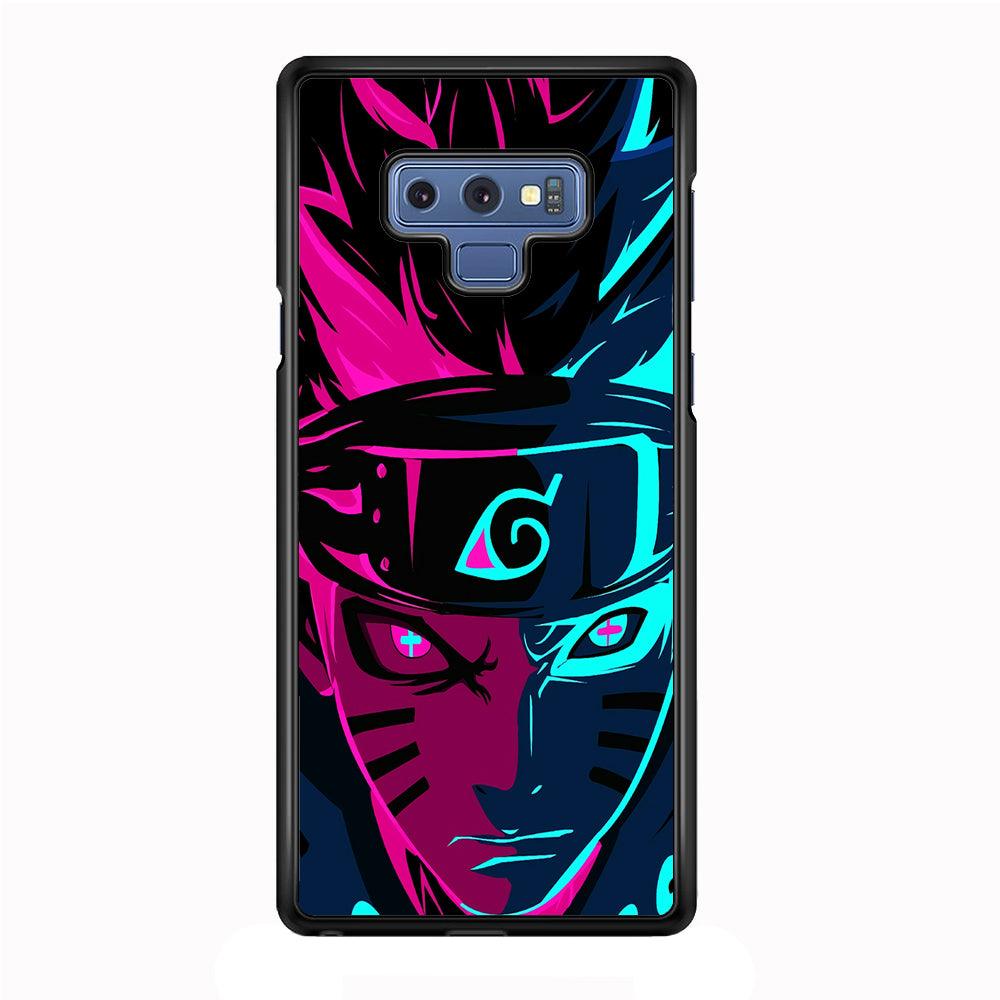 Naruto Purple Blue Art Samsung Galaxy Note 9 Case-Rubber / Black (2D Case)-Xtracase
