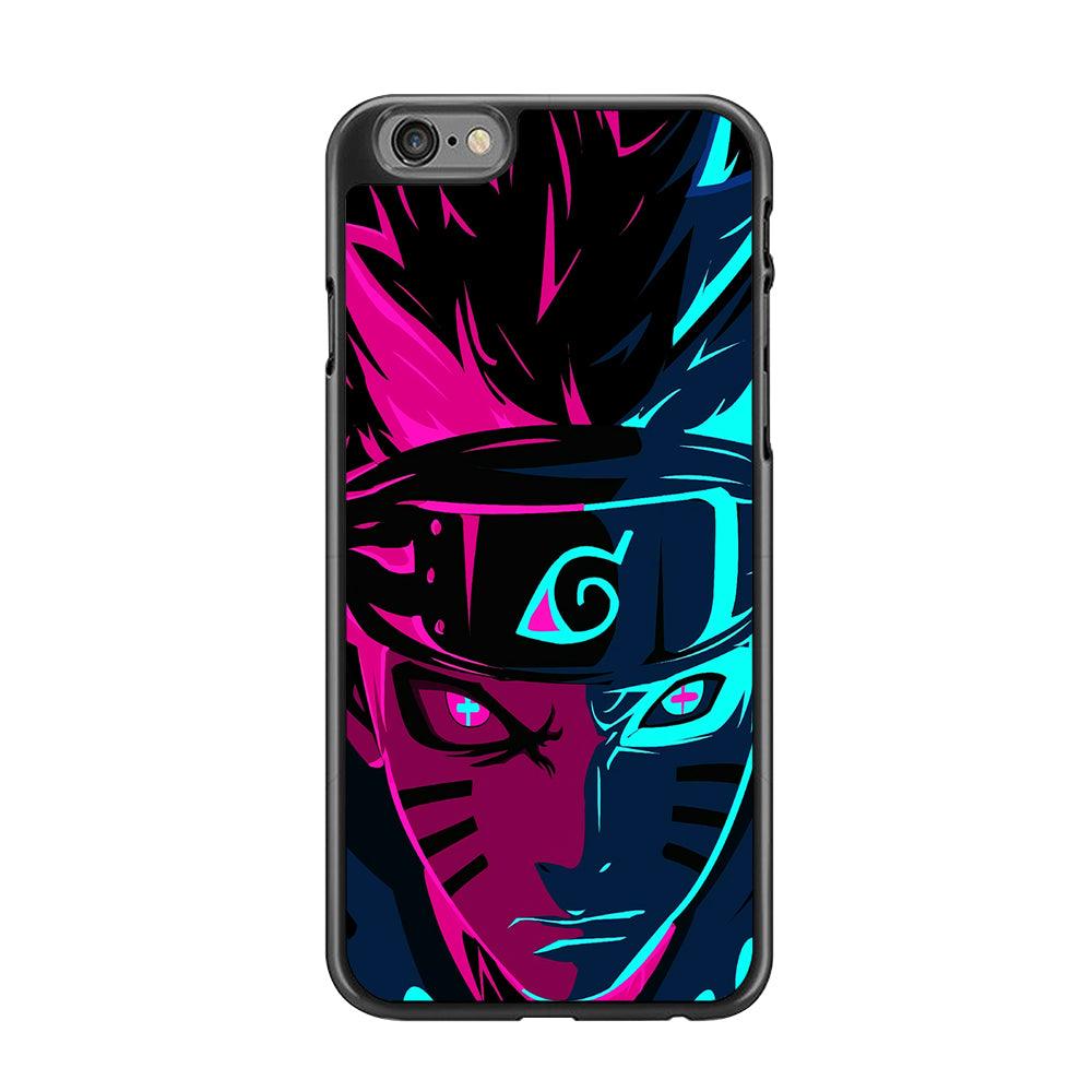 Naruto Purple Blue Art iPhone 6 | 6s Case-Rubber / Black (2D Case)-Xtracase