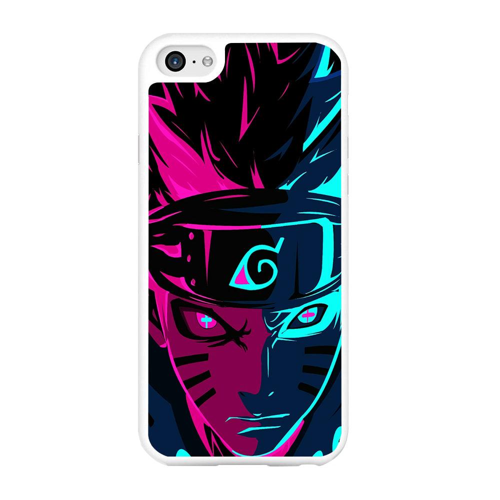Naruto Purple Blue Art iPhone 6 | 6s Case-Rubber / White (2D Case)-Xtracase