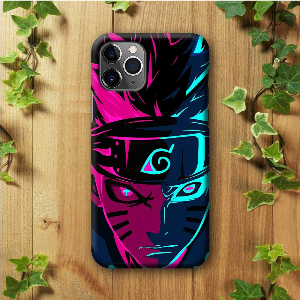 Naruto Purple Blue Art iPhone 11 Pro Max Case-Plastic / Full Wrap (3D Case)-Xtracase