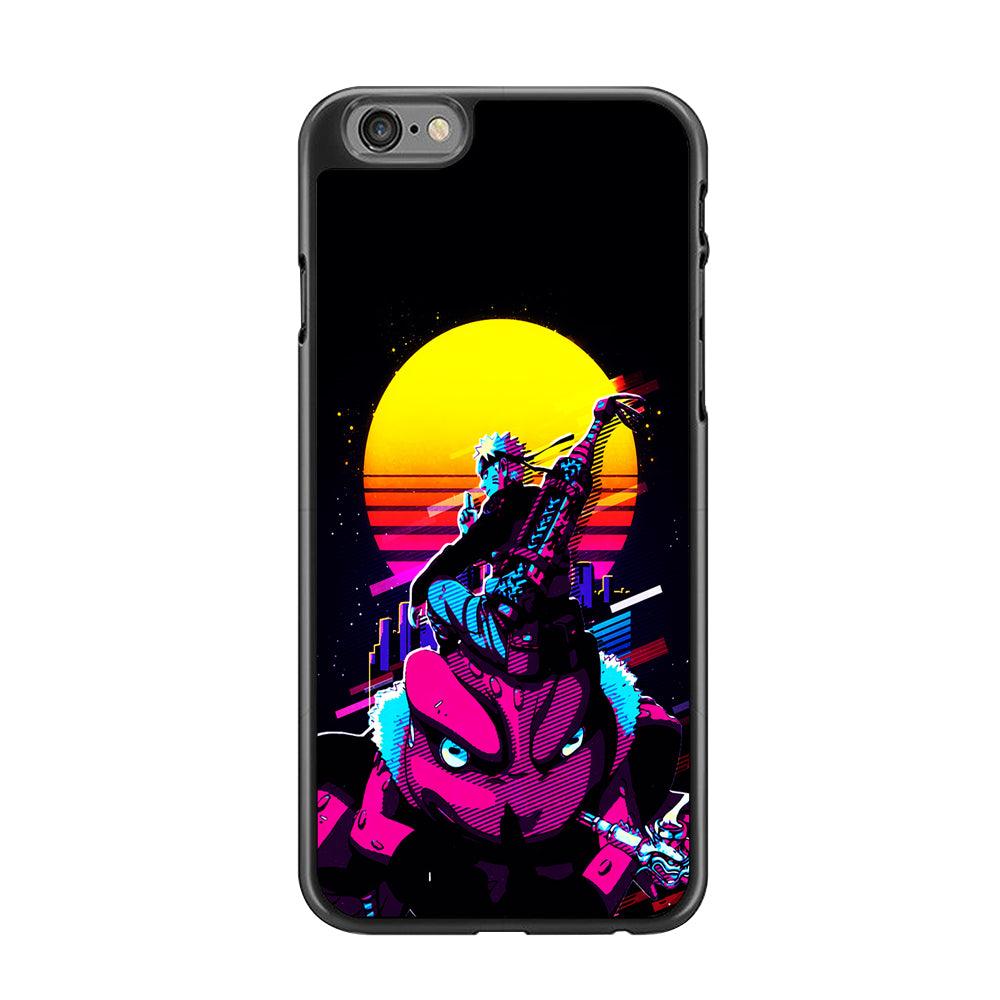 Naruto Sitting on Gamabunta iPhone 6 | 6s Case-Rubber / Black (2D Case)-Xtracase