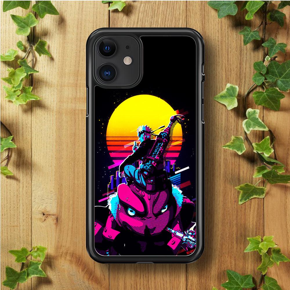 Naruto Sitting on Gamabunta iPhone 11 Case-Rubber / Black (2D Case)-Xtracase