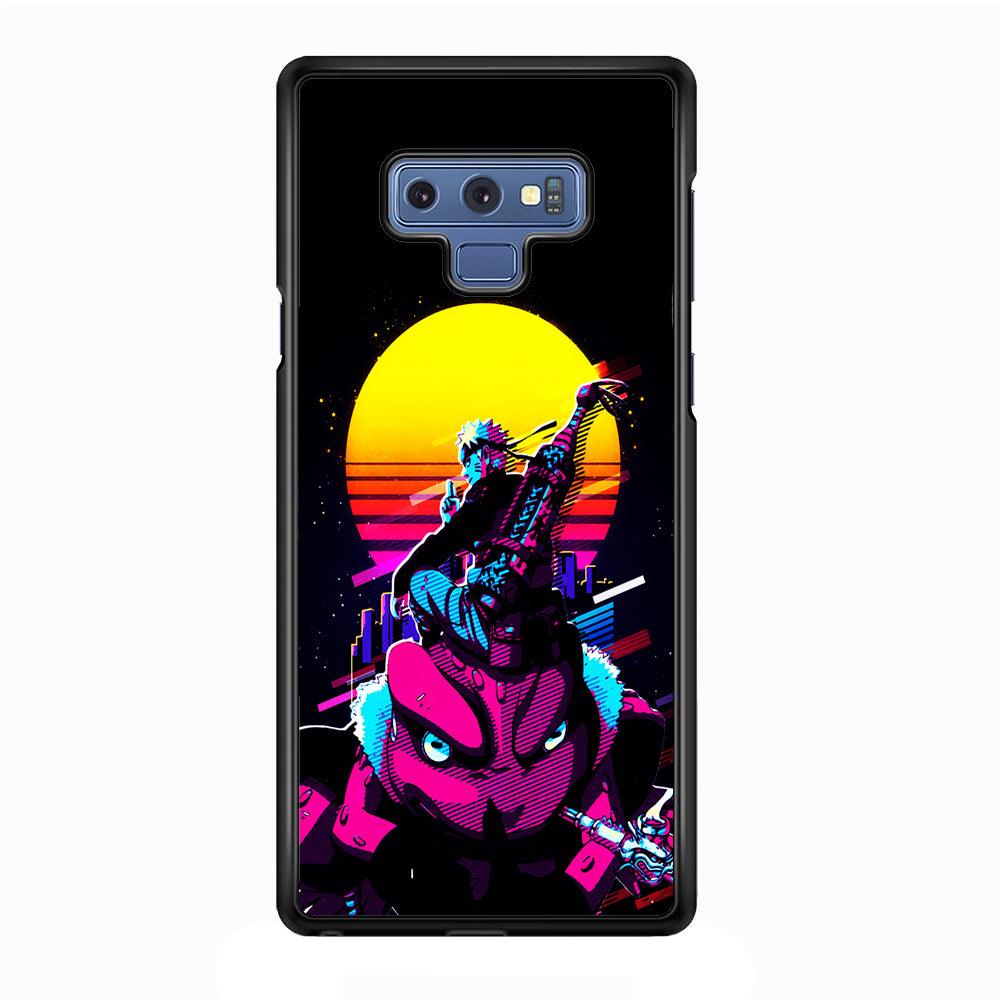 Naruto Sitting on Gamabunta Samsung Galaxy Note 9 Case-Rubber / White (2D Case)-Xtracase