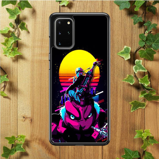 Naruto Sitting on Gamabunta Samsung Galaxy S20 Plus Case-Rubber / Black (2D Case)-Xtracase